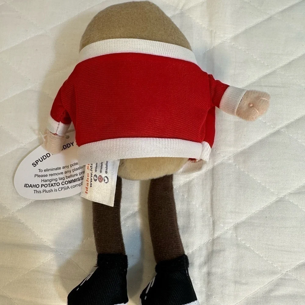 Spuddy Buddy Plush 8” Long The Star Of The Famous Idaho Potato Bowl Doll NWT - Picture 3 of 6